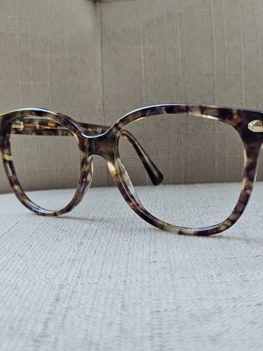 Coach Eyeglasses Frame Confetti Light Brown Eyewear HC8132 L109 Glasses Frame